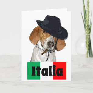Carte Amusant Italien Mobster Charley Dog