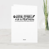 Carte Amusant jeu de poulets Anniversaire (Dos)