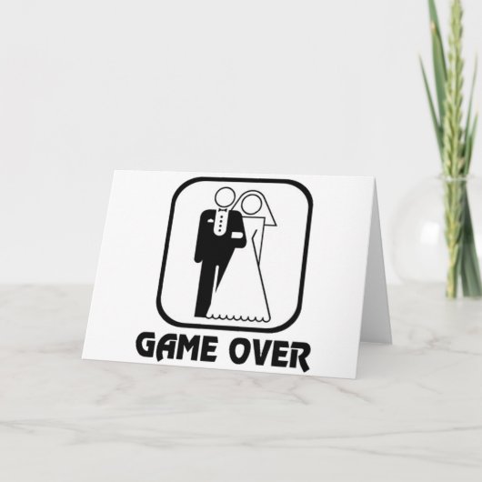 Carte Amusant jeu mariage sur (Devant)