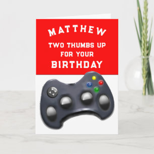 Carte Amusant jeu vidéo Anniversaire