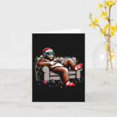 Carte Amusant Joueur Bigfoot Noël Sasquatch Noël Noël No (Fleur jaune)