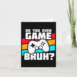 Carte Amusant Joueur Vidéo - Jeu Console Pc - Jeu Vidéo