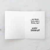 Carte Amusant Joyeux anniversaire (Intérieur)