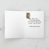 Carte Amusant Joyeux Anniversaire, Un J'aime Écureuil (Intérieur)