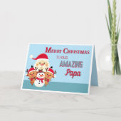 Carte Amusant ! Joyeux Noël Papa (Devant)