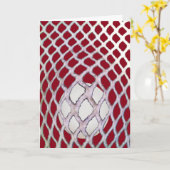 Carte Amusant Lacrosse Anniversaire (Fleur jaune)