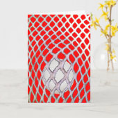 Carte Amusant Lacrosse Anniversaire (Fleur jaune)