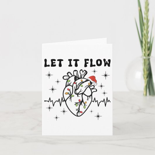 Carte Amusant Laisser Flow Anatomie Coeur Cardiaque Infi (Devant)