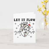 Carte Amusant Laisser Flow Anatomie Coeur Cardiaque Infi (Fleur jaune)