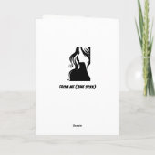 Carte Amusant, laissez Kamala terminer l'anniversaire (Dos)