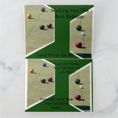 Carte Amusant Les Dimensions Des Bowls De Pelouse, Grand (Intérieur)