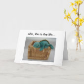 Carte Amusant Lizard d'anniversaire (Fleur jaune)