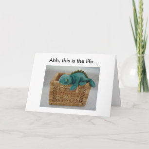 Carte Amusant Lizard d'anniversaire