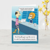 Carte Amusant Mail Enhancement Anniversaire (Fleur jaune)