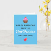 Carte Amusant Mari d'anniversaire mari ami ami amie femm (Fleur jaune)