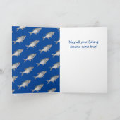 Carte Amusant Mari Pêche Anniversaire (Intérieur)
