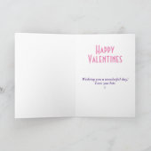 Carte Amusant Mari Valentine (Intérieur)