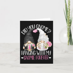 Carte Amusant Mariage Groom Bride Gnome Pun Hanging Avec