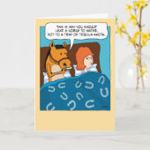 Carte Amusant ne menez pas un cheval à Tequila Anniversa (Fleur jaune)