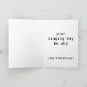 Carte Amusant nouveau bébé (Intérieur)