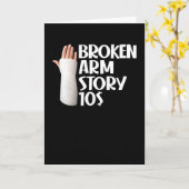 Carte Amusant Obtenir bien Broken Arm histoire 10 $ Gag (Fleur jaune)