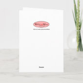 Carte Amusant obtenir bien souhait pour lui (Dos)