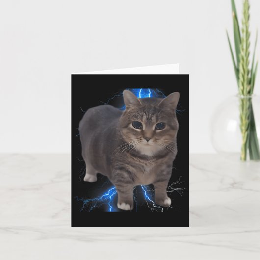 Carte Amusant Oiia Oiia rotation de chat mème chat Brain (Devant)