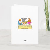 Carte Amusant ours farci Surprise Anniversaire (Dos)
