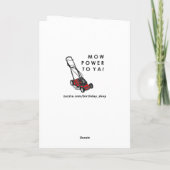 Carte Amusant papa anniversaire (Dos)