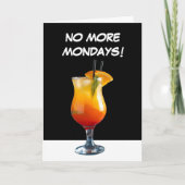 Carte Amusant ! Pas lundi Retraite (Devant)