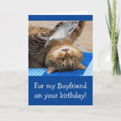 Carte Amusant Petit ami Pêche Anniversaire (Devant)