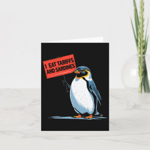 Carte Amusant Pingouin Tarifs Je Mange Tarifs Et Sardine