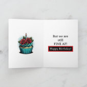 Carte Amusant Pop Art Anniversaire pour Ami (Intérieur)