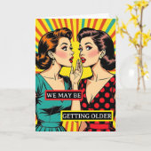 Carte Amusant Pop Art Anniversaire pour Ami (Fleur jaune)