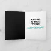 Carte Amusant pour toujours 21 ans d'expérience (Intérieur)