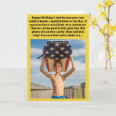 Carte Amusant Pun Lean Waver Joyeux Anniversaire (Fleur jaune)