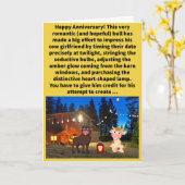 Carte Amusant Pun Moon Éclairage Mooed Joyeux Anniversai (Fleur jaune)