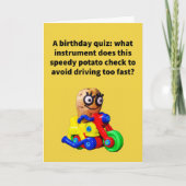 Carte Amusant Pun Spud-O-Meter Anniversaire (Devant)