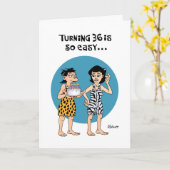 Carte Amusant rassurant 36ème anniversaire (Fleur jaune)