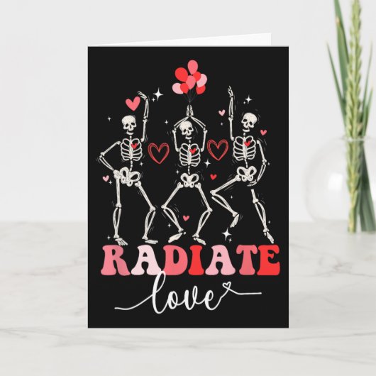 Carte Amusant Rayonner Amour Saint-Valentin Technicien R (Devant)