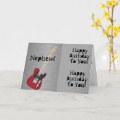 Carte Amusant, salutation d'anniversaire pour neveu, gui (Fleur jaune)