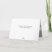 Carte Amusant, salutation d'anniversaire pour petit-fils (Dos)