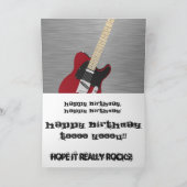 Carte Amusant, salutation d'anniversaire pour petit-fils (Intérieur)