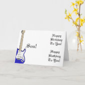 Carte Amusant, salutation d'anniversaire pour un fils, g (Fleur jaune)