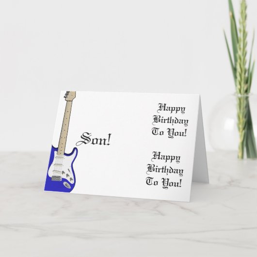 Carte Amusant, salutation d'anniversaire pour un fils, g (Devant)