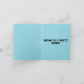 Carte Amusant Sarcastique Grumpy Orange Chat Anniversair (Intérieur)