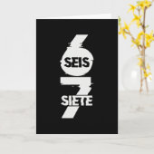 Carte Amusant Six Sept En Espagnol Seis Siete 67 Brainro (Fleur jaune)