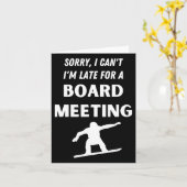 Carte Amusant Snowboard Pun Rencontre Snowboard Snowboar (Fleur jaune)