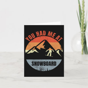 Carte Amusant Snowboarder Plaisanter Plaisir Snowboard E