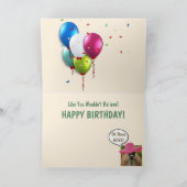 Carte Amusant Steer et Cake Anniversaire (Intérieur)